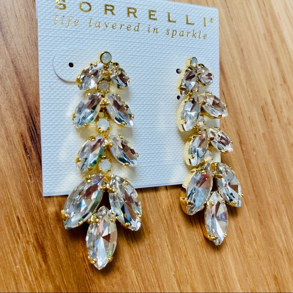 Sorrelli Repeating Navette Dangle Crystal Earrings NWT - Picture 7 of 15